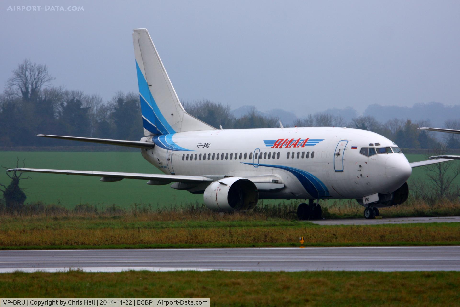 VP-BRU, Boeing 737-528 C/N 25206/2099, ex Yamal Airlines, in storage at Kemble