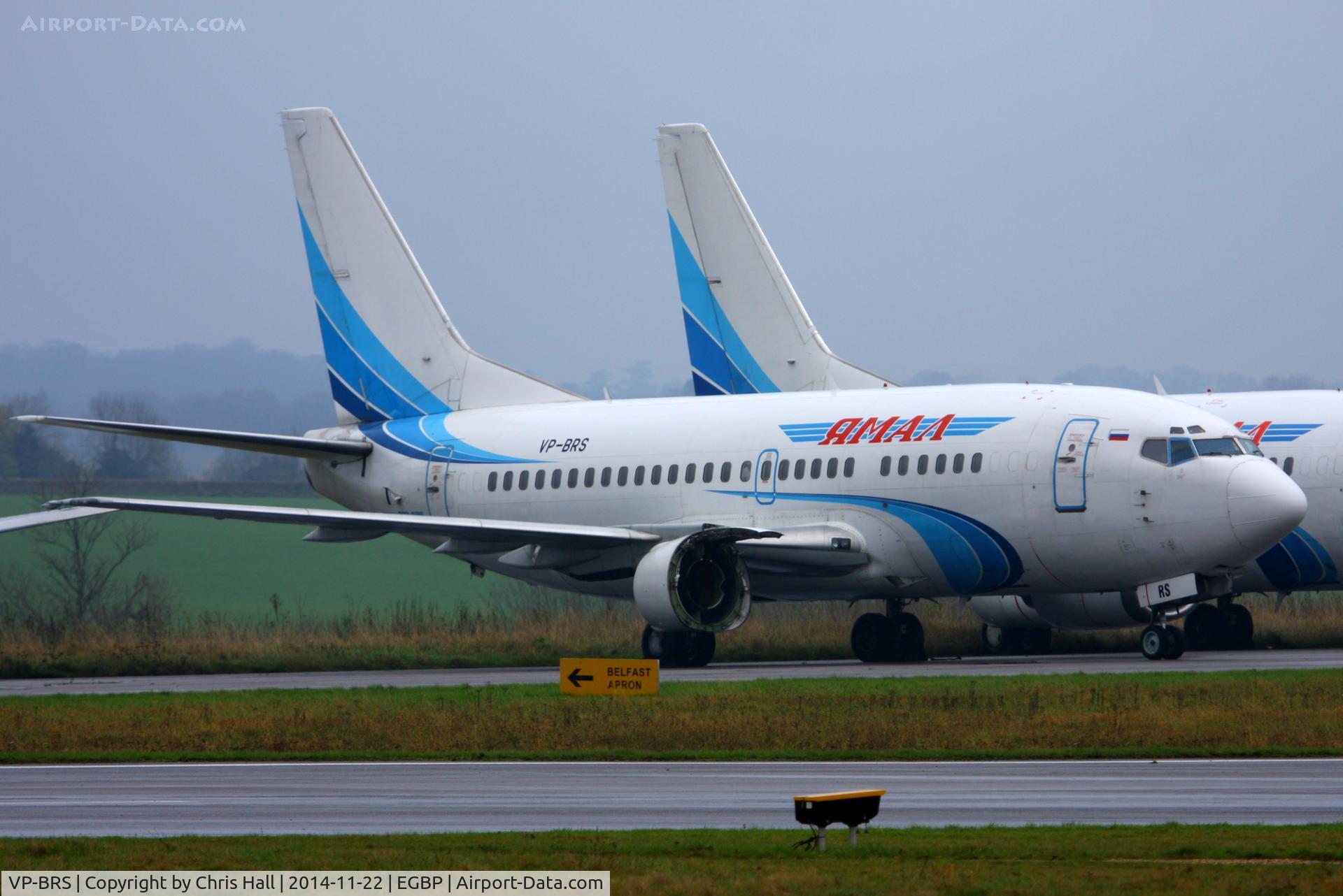 VP-BRS, 1991 Boeing 737-528 C/N 25231, ex Yamal Airlines, in storage at Kemble