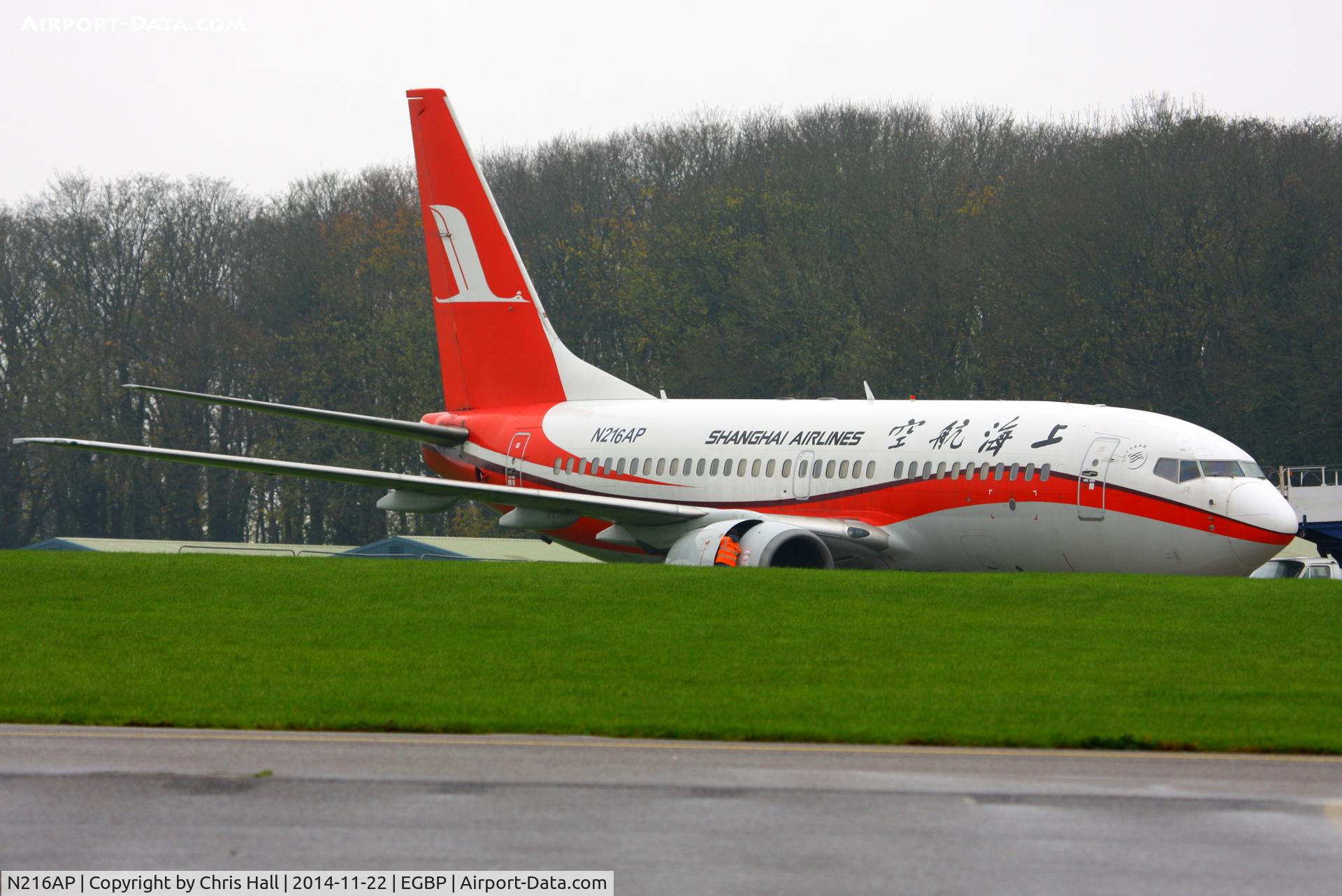 N216AP, 1998 Boeing 737-7Q8 C/N 28216, ex Shanghai Airlines B737 ex B-2632 now marked as N216AP