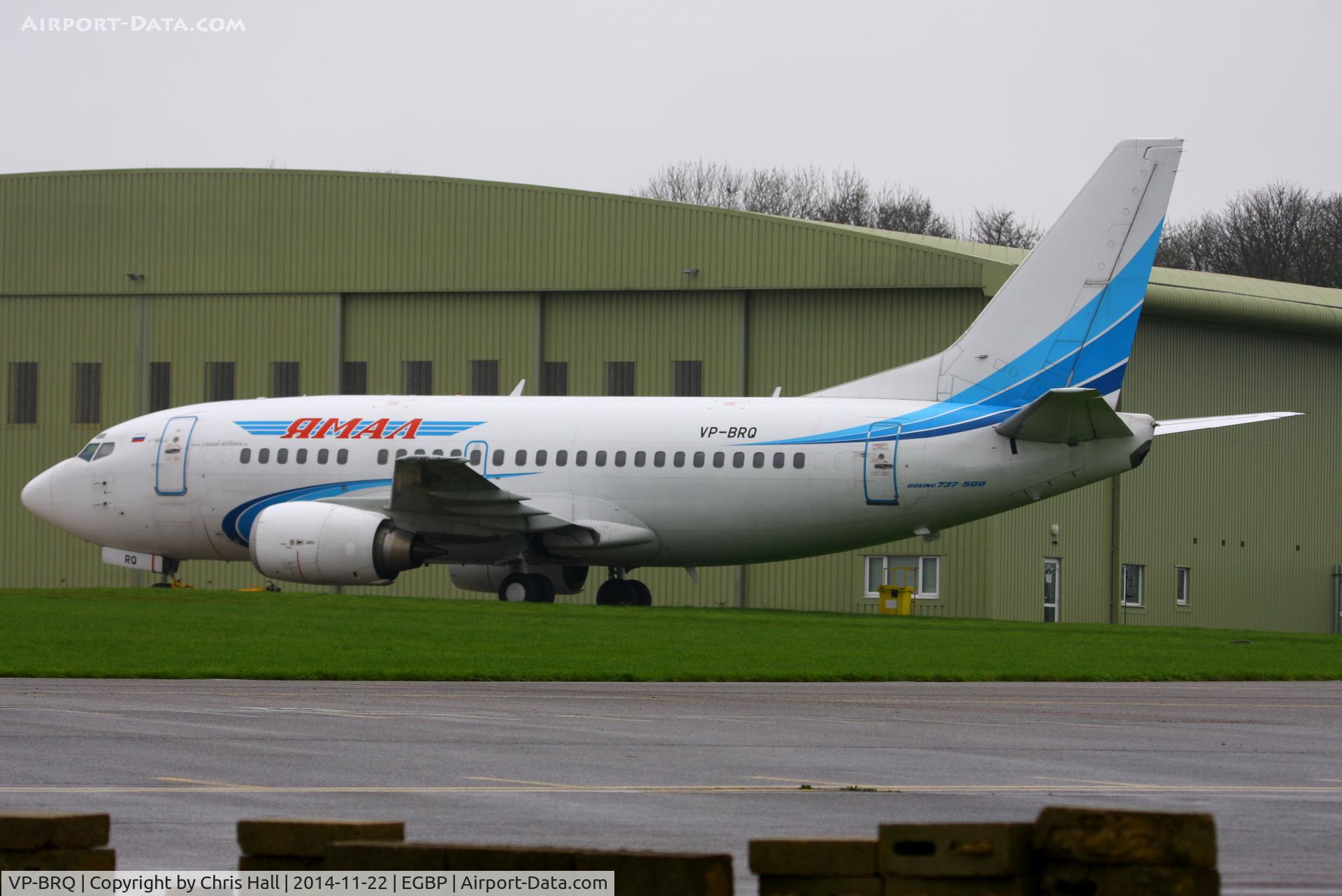 VP-BRQ, 1991 Boeing 737-528 C/N 25230, ex Yamal Airlines, in storage at Kemble