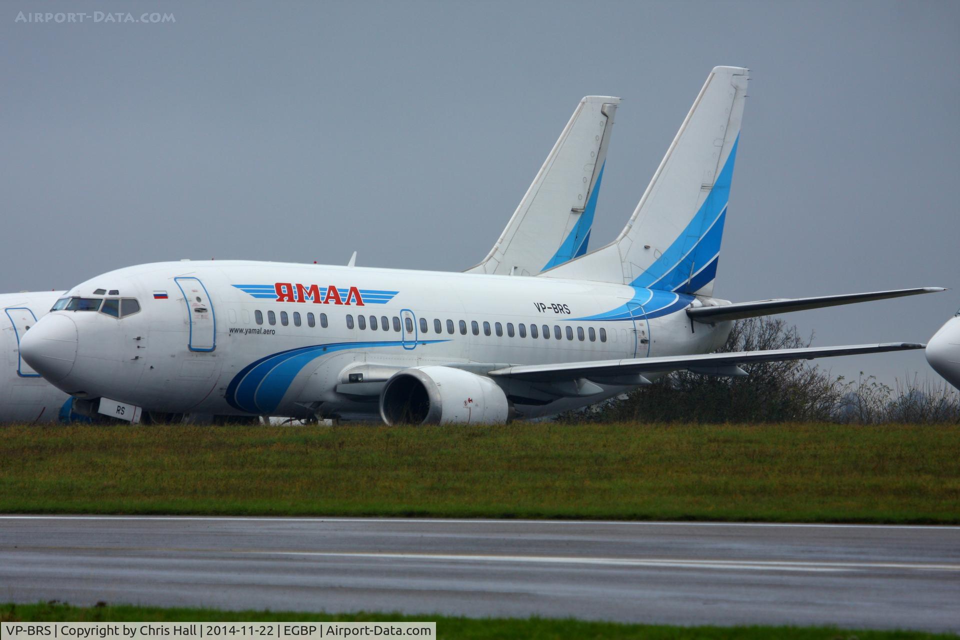 VP-BRS, 1991 Boeing 737-528 C/N 25231, ex Yamal Airlines, in storage at Kemble