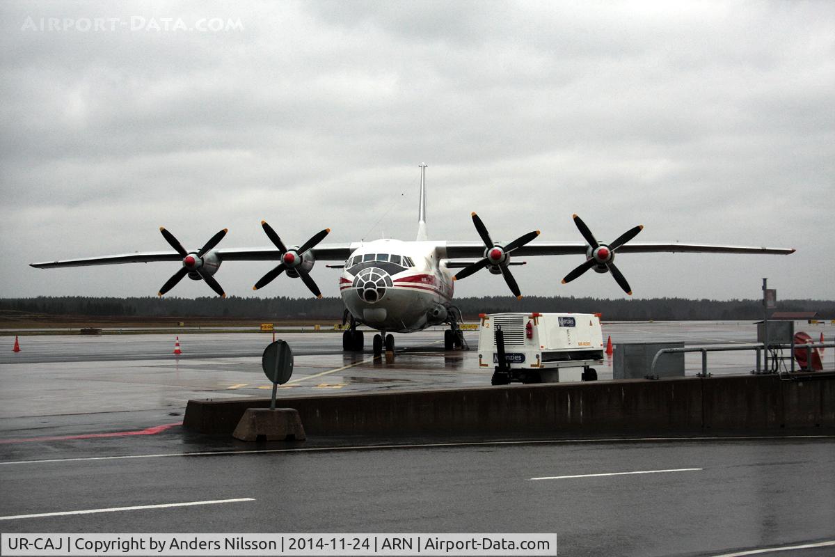 UR-CAJ, Antonov An-12BK C/N 8346106, Parked at ramp S.