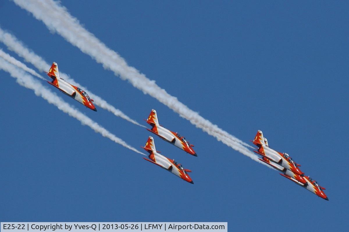 E25-22, CASA C-101EB Aviojet C/N EB01-22-022, CASA C-101EB Aviojet (79-22),  Patrulla Aguila leader,  Salon De Provence Air Base 701 (LFMY) Open day 2013