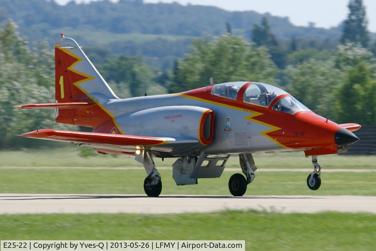 E25-22, CASA C-101EB Aviojet C/N EB01-22-022, CASA C-101EB Aviojet (79-22),  Patrulla Aguila leader,  Salon De Provence Air Base 701 (LFMY) Open day 2013