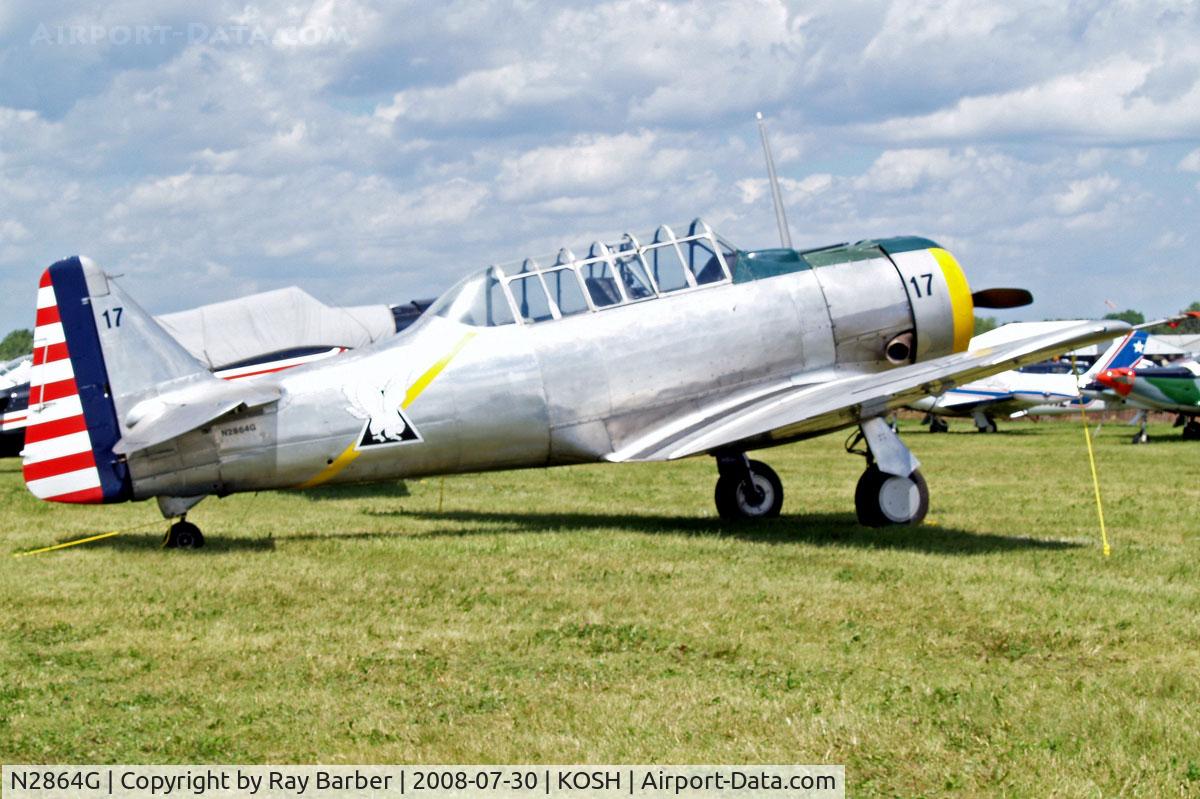N2864G, 1959 North American SNJ-6 Texan C/N 121-43132, North American SNJ-6 Texan [121-43002] Oshkosh-Wittman Regional~N 30/07/2008