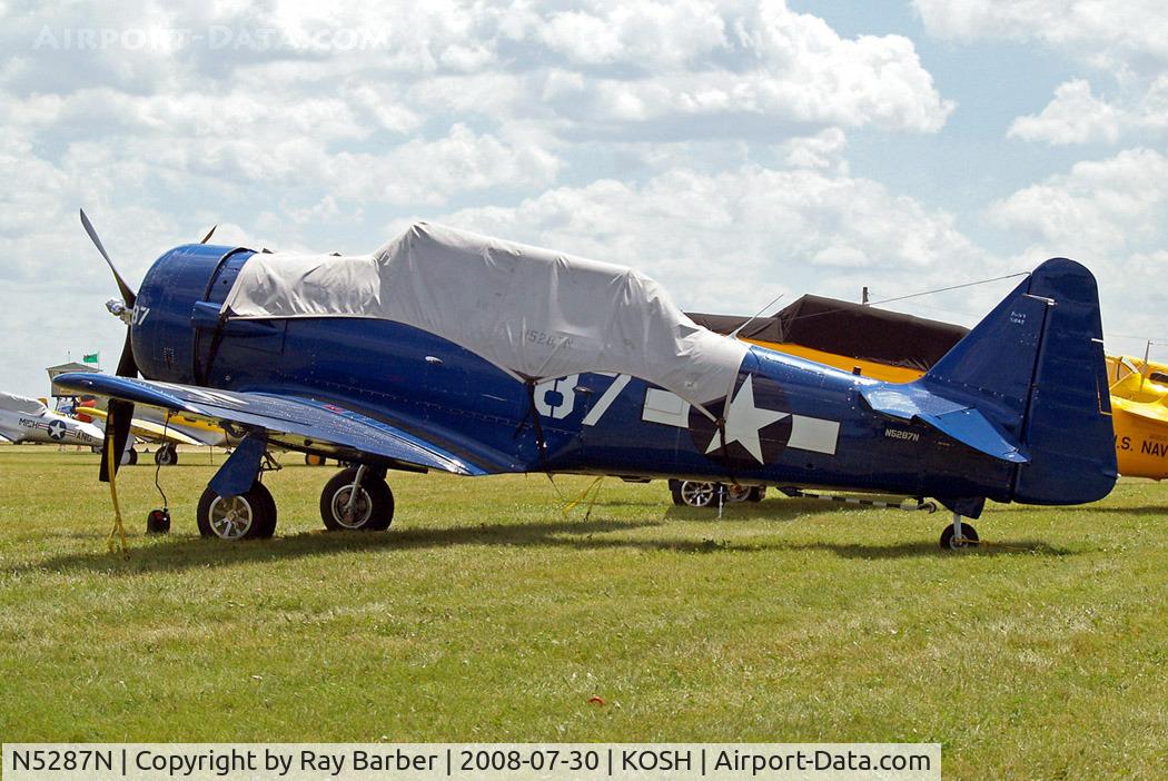 N5287N, 1942 North American SNJ-4 Texan C/N 88-9551, North American SNJ-4 Texan [88-9551] Oshkosh-Wittman Regional~N 30/07/2008
