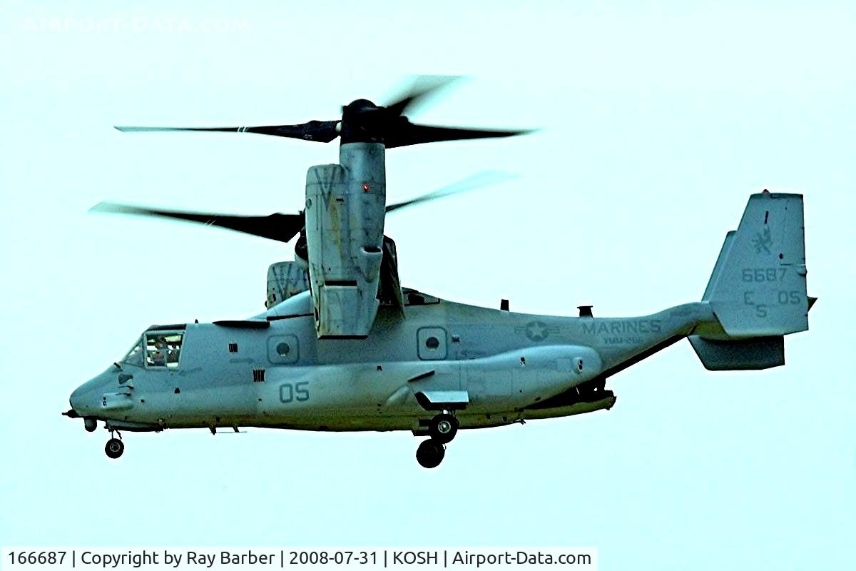 166687, Bell-Boeing MV-22B Osprey C/N D0081, Bell-Boeing MV-22B Osprey [D0081] Oshkosh-Wittman Regional~N 31/07/2008