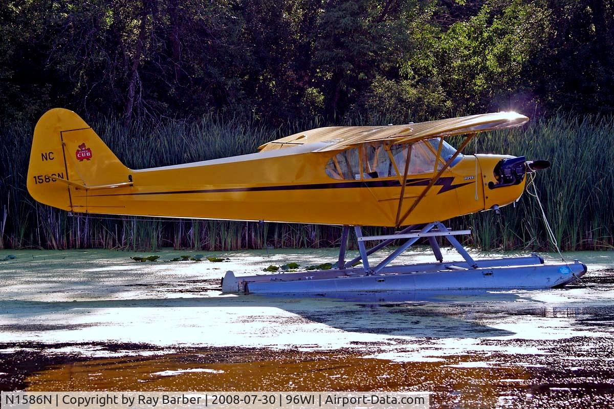 N1586N, 1947 Piper J3C-65 Cub Cub C/N 23118, Piper J-3C-65 Cub [23118] Vette/blust Seaplane Base Oshkosh~N 30/07/2008