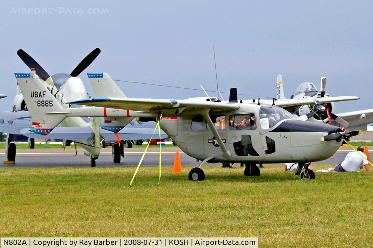 N802A, 1968 Cessna O-2A (M337B) Super Skymaster Super Skymaster C/N 337M-0174, Cessna O-2A Super Skymaster [337M-0174] Oshkosh-Wittman Regional~N 31/07/2008