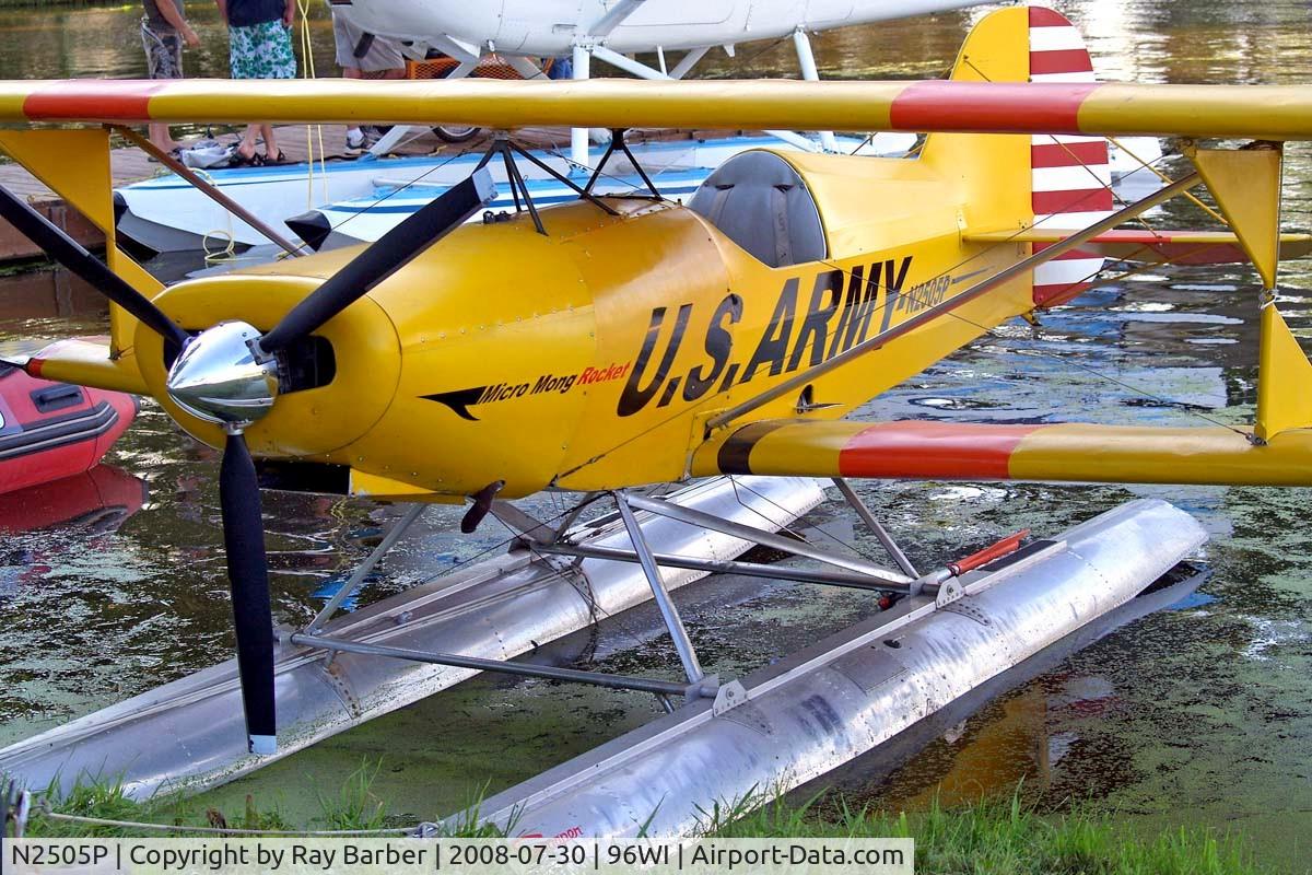 N2505P, 2008 Green Sky Adventures Micro Mong C/N 32, Green Sky Micro Mong [32] Vette/blust Seaplane Base Oshkosh~N