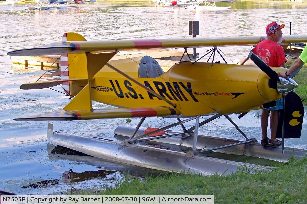 N2505P, 2008 Green Sky Adventures Micro Mong C/N 32, Green Sky Micro Mong [32] Vette/blust Seaplane Base Oshkosh~N