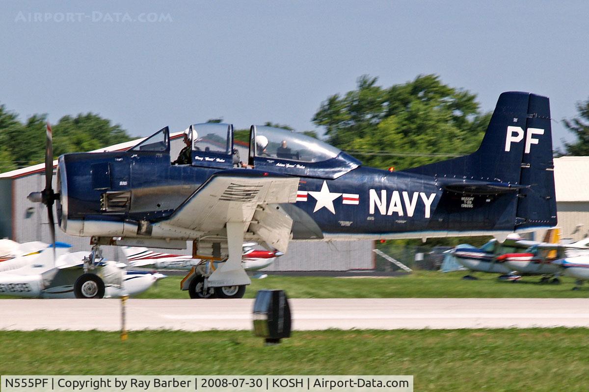 N555PF, 1954 North American T-28B Trojan C/N 200-336 (138265), North American T-28B Trojan [200-336] Oshkosh-Wittman Regional~N 30/07/2008