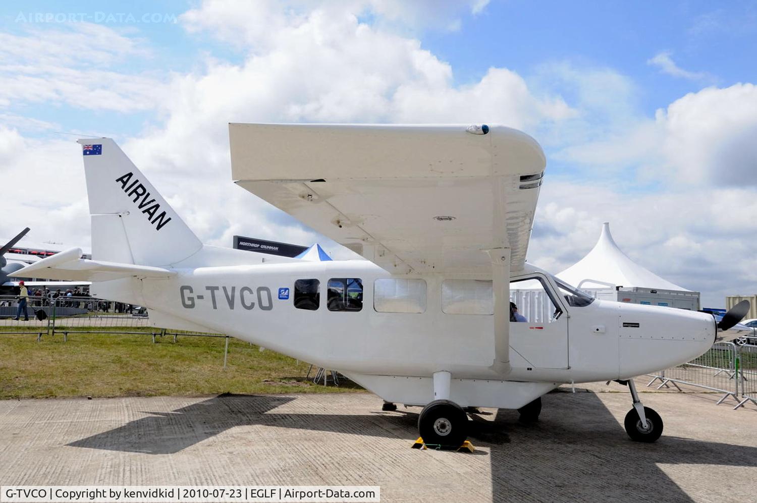 G-TVCO, 2006 Gippsland GA-8 Airvan C/N GA8-06-101, On static display at FIA 2010.