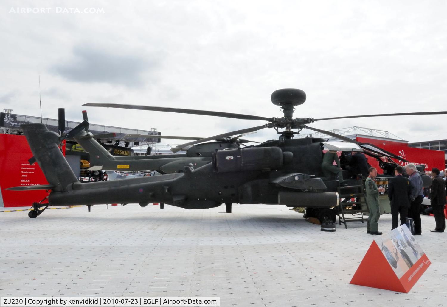 ZJ230, 2003 Westland Apache AH.1 C/N DU064/WAH064, On static display at FIA 2010.