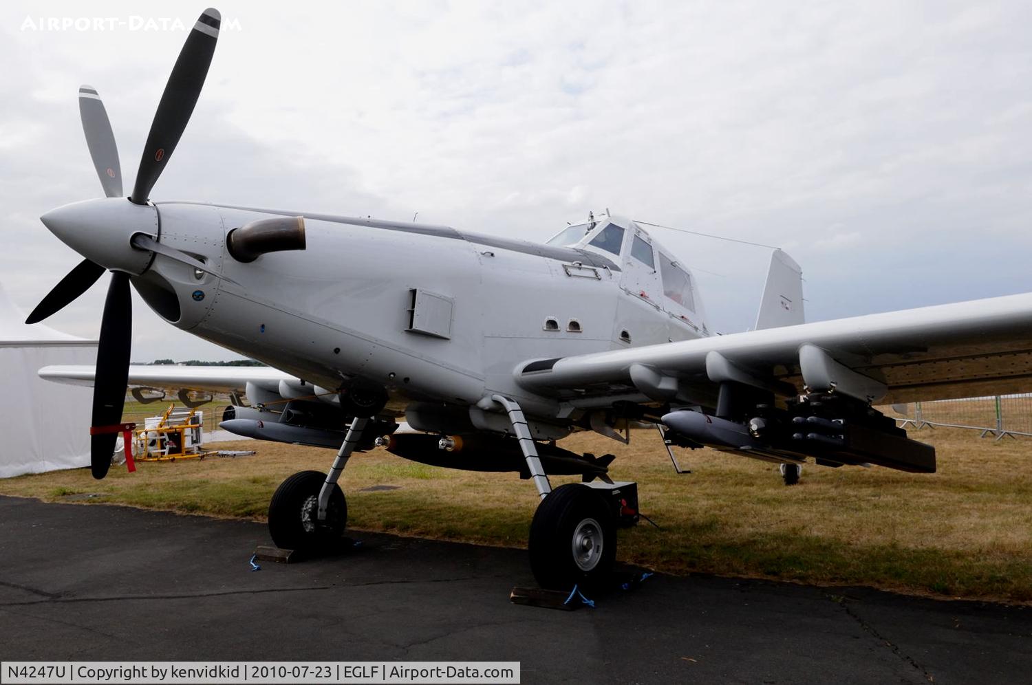 N4247U, Air Tractor AT-802 C/N 802-4001, On static display at FIA 2010.