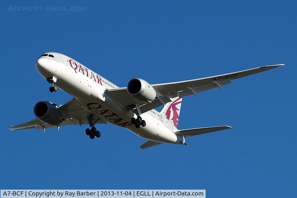 A7-BCF, 2013 Boeing 787-8 Dreamliner C/N 38324, Boeing 787-8 [38324] (Qatar Airways) Home~G 04/11/2013
