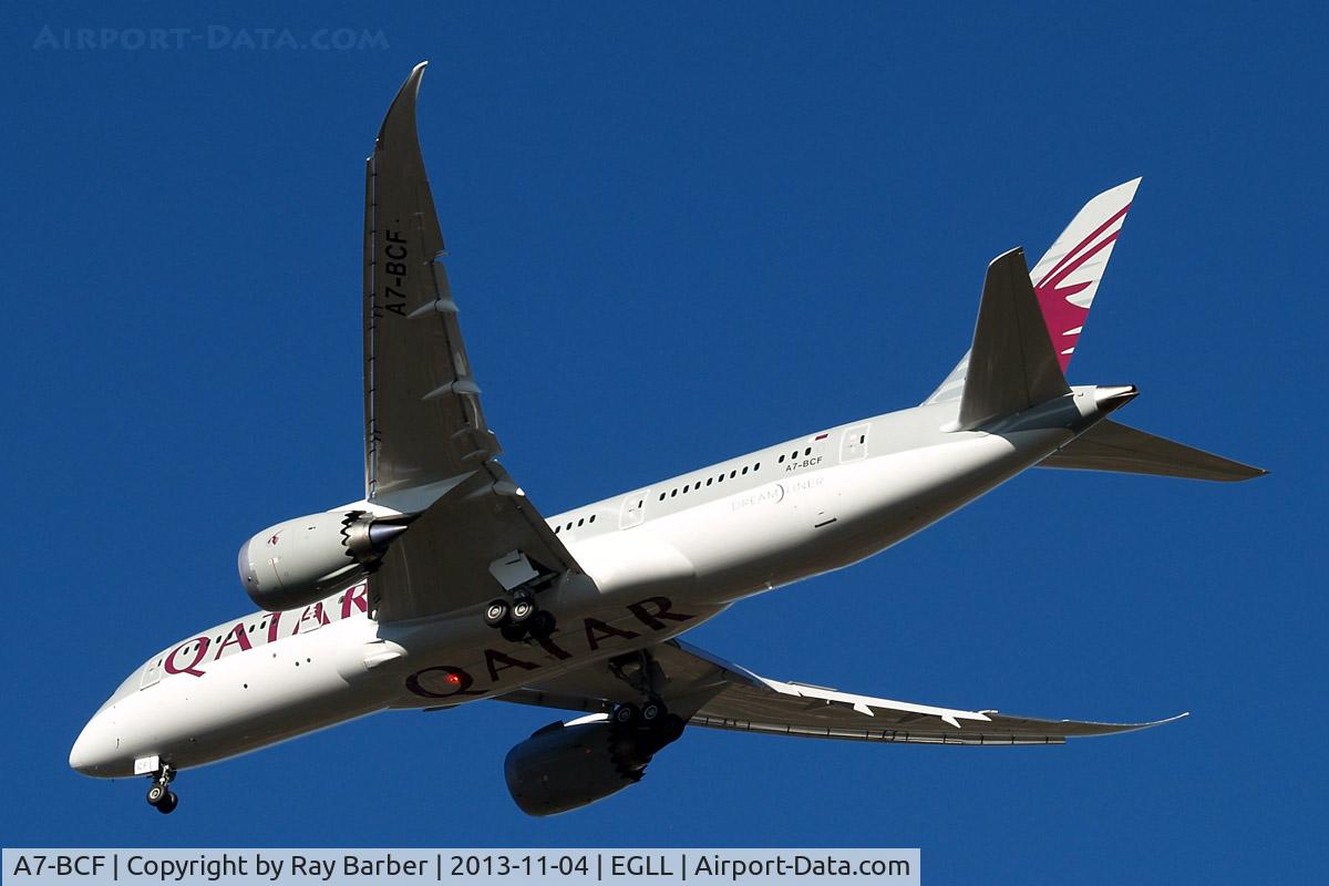 A7-BCF, 2013 Boeing 787-8 Dreamliner C/N 38324, Boeing 787-8 [38324] (Qatar Airways) Home~G 04/11/2013
