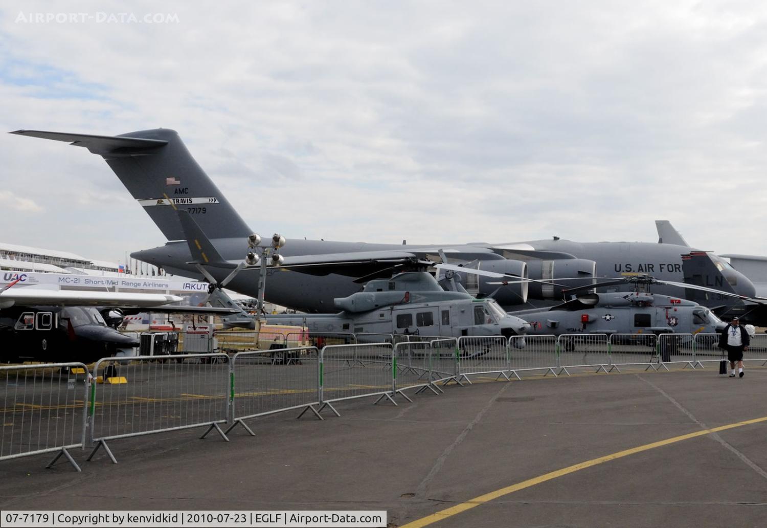 07-7179, 2007 Boeing C-17A Globemaster III C/N P-179, On static display at FIA 2010.