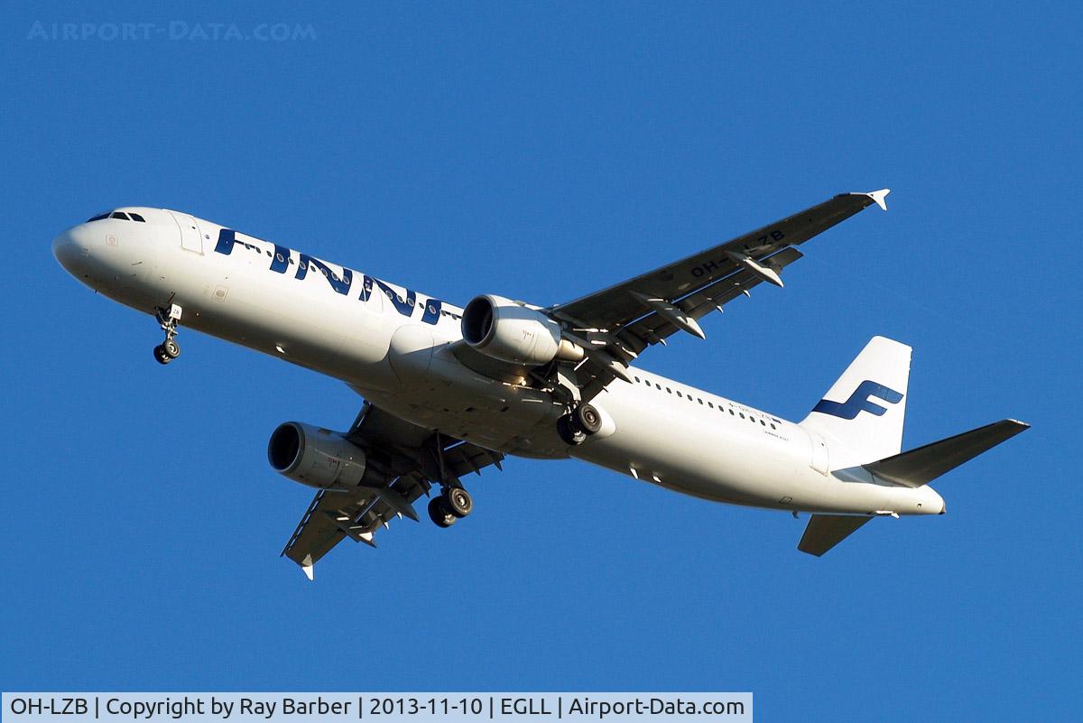 OH-LZB, 1999 Airbus A321-211 C/N 0961, OH-LZB   Airbus A321-211 [0961] (Finnair) Home~G 10/11/2013. On approach 27R.