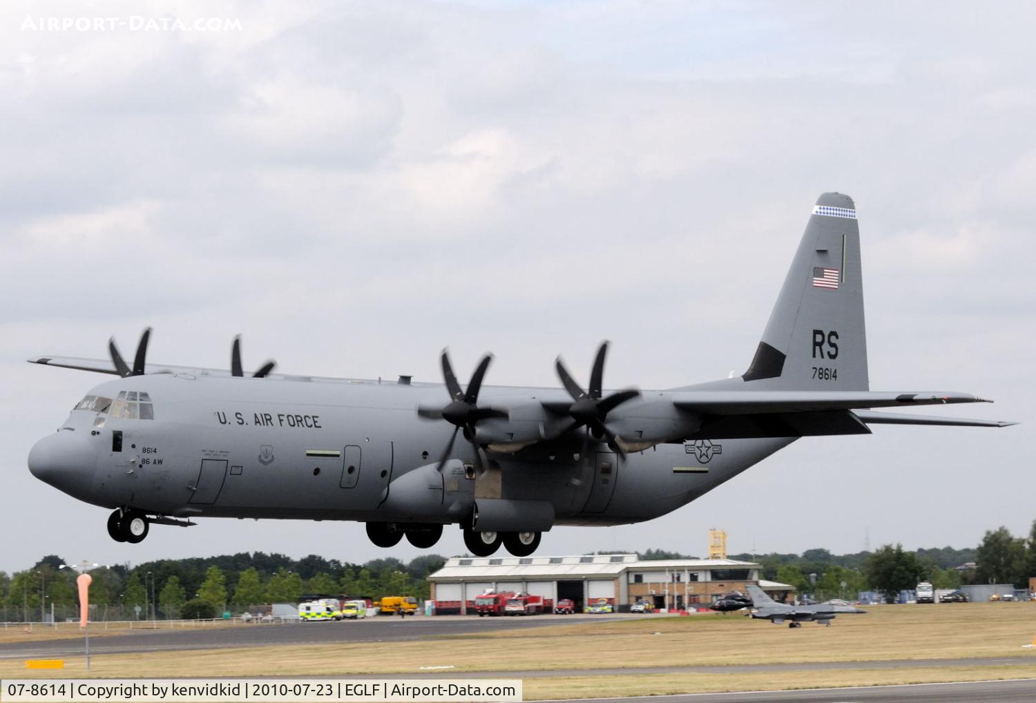 07-8614, 2010 Lockheed Martin C-130J-30 Super Hercules C/N 382-5625, Demonstrating at FIA 2010.