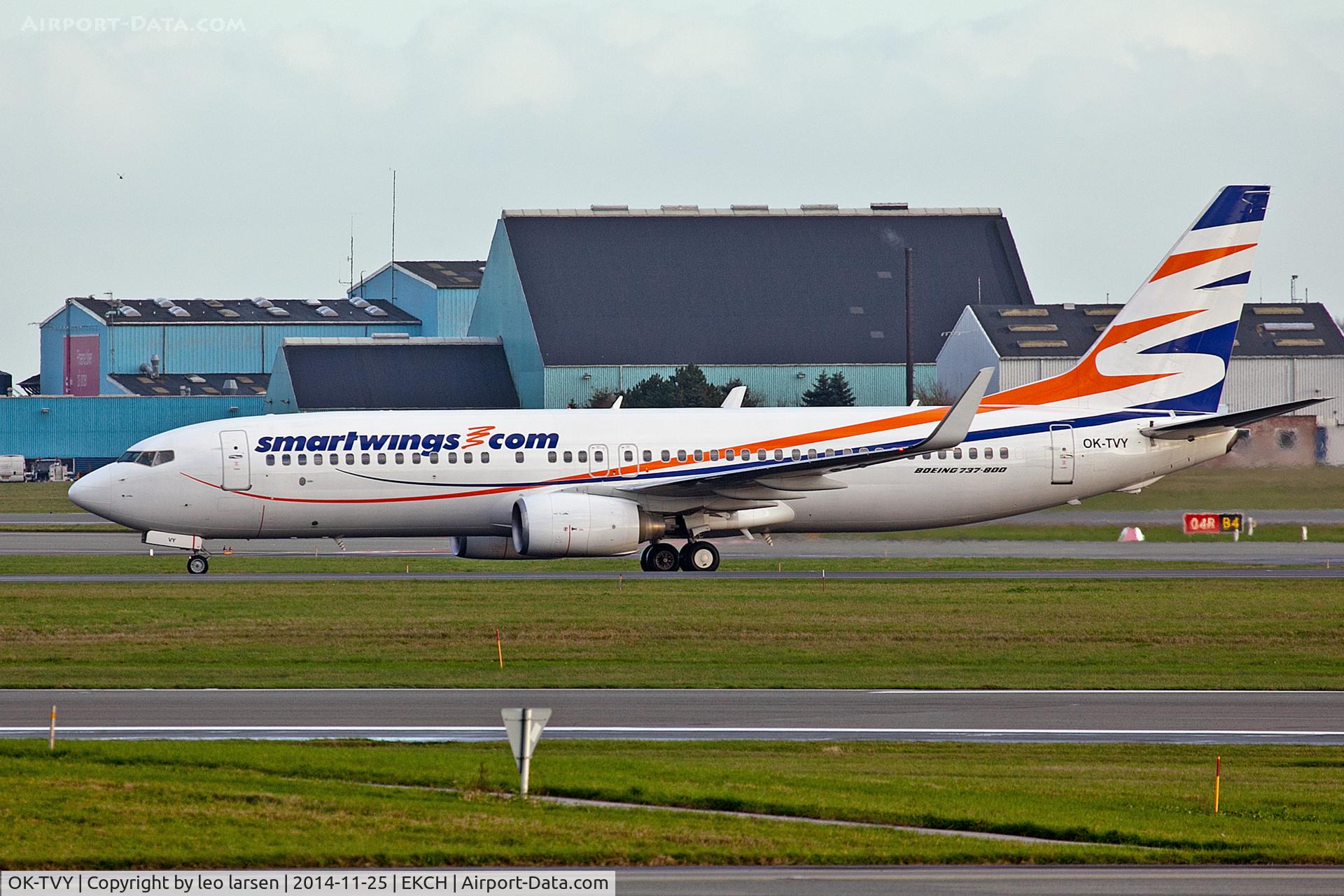 OK-TVY, 2007 Boeing 737-8Q8 C/N 30724, Copenhagen 25.11.14