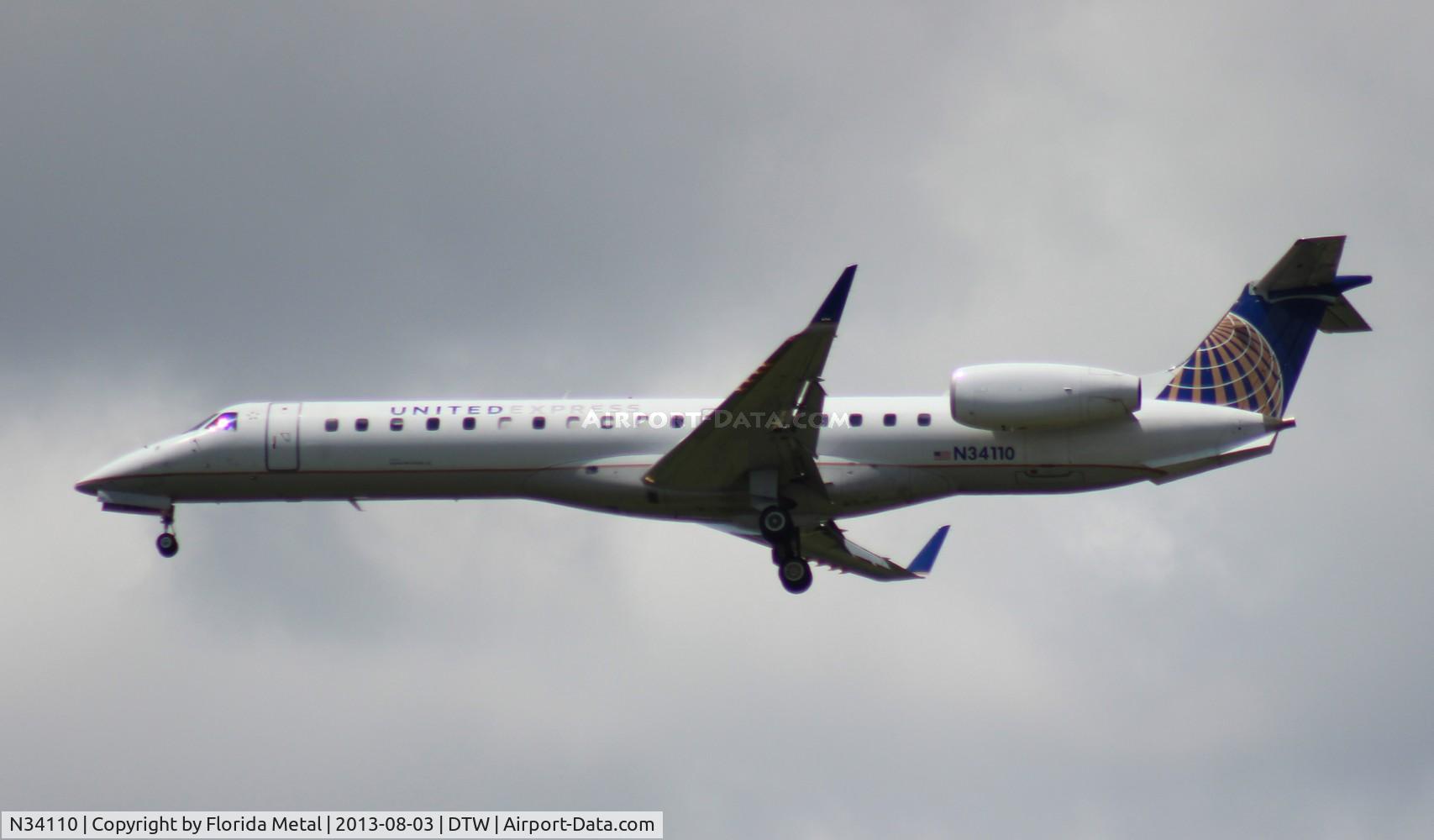 N34110, 2002 Embraer ERJ-145XR (EMB-145XR) C/N 145658, United Express
