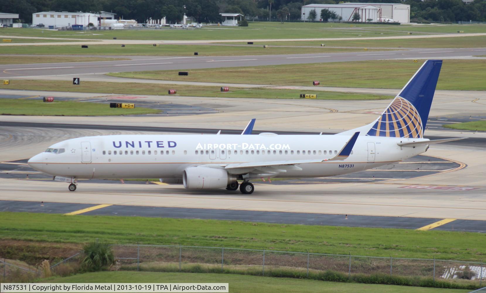N87531, 2011 Boeing 737-824 C/N 39999, United