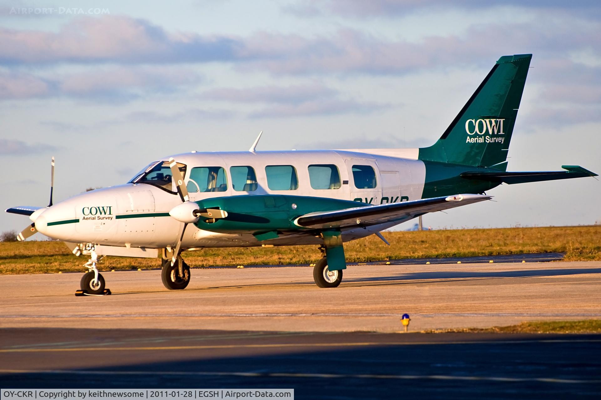 OY-CKR, Piper PA-31-350 Chieftain C/N 31-7652124, Evening Photo !