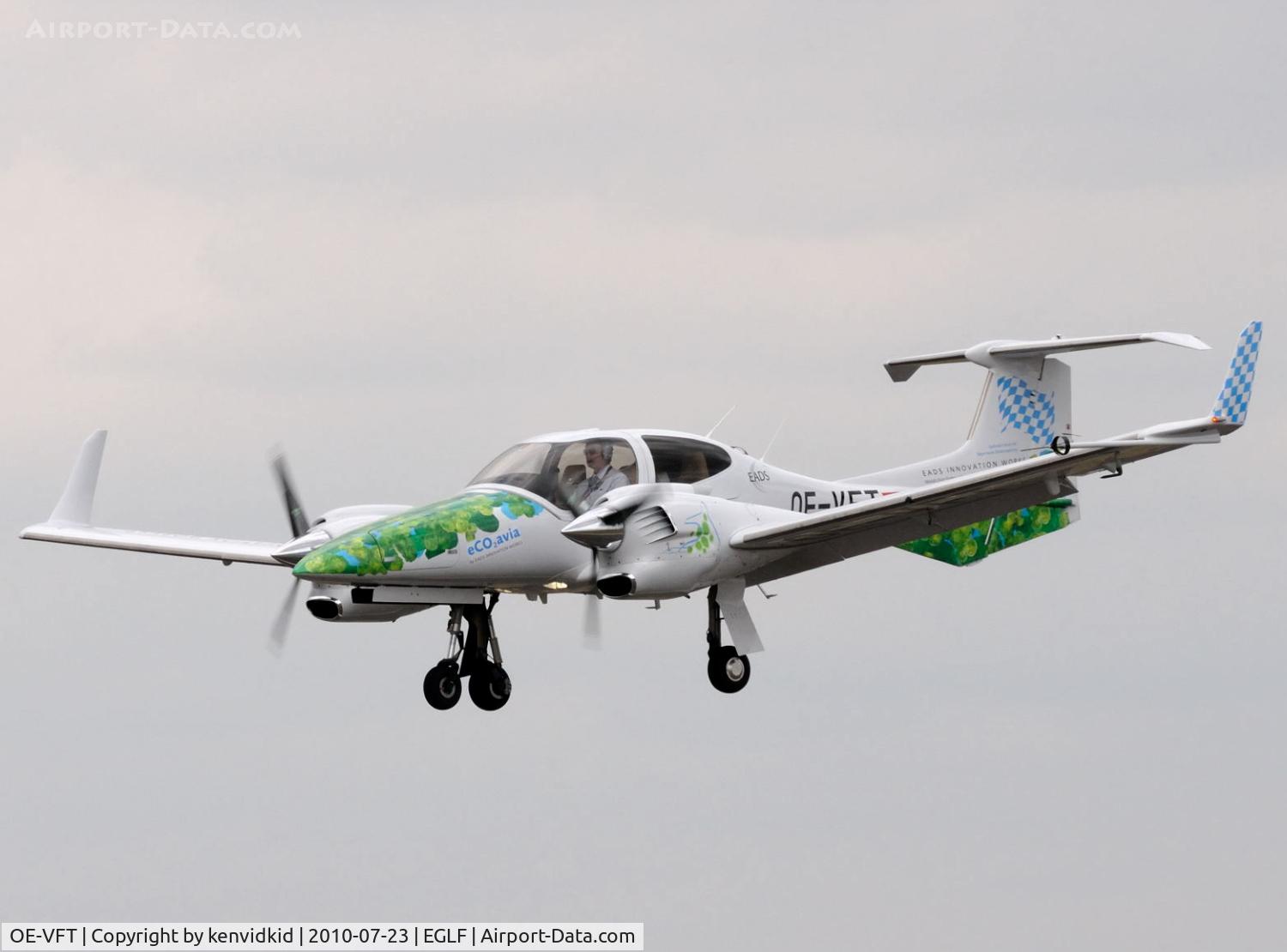 OE-VFT, Diamond DA-42 NG Turbo Twin Star C/N 42.379, Displaying at FIA 2010.