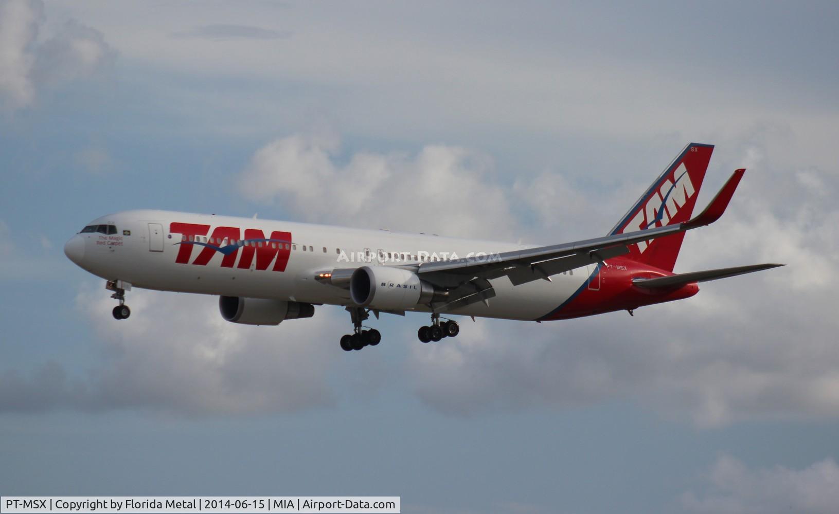 PT-MSX, 2012 Boeing 767-316/ER C/N 41993, TAM 767-300