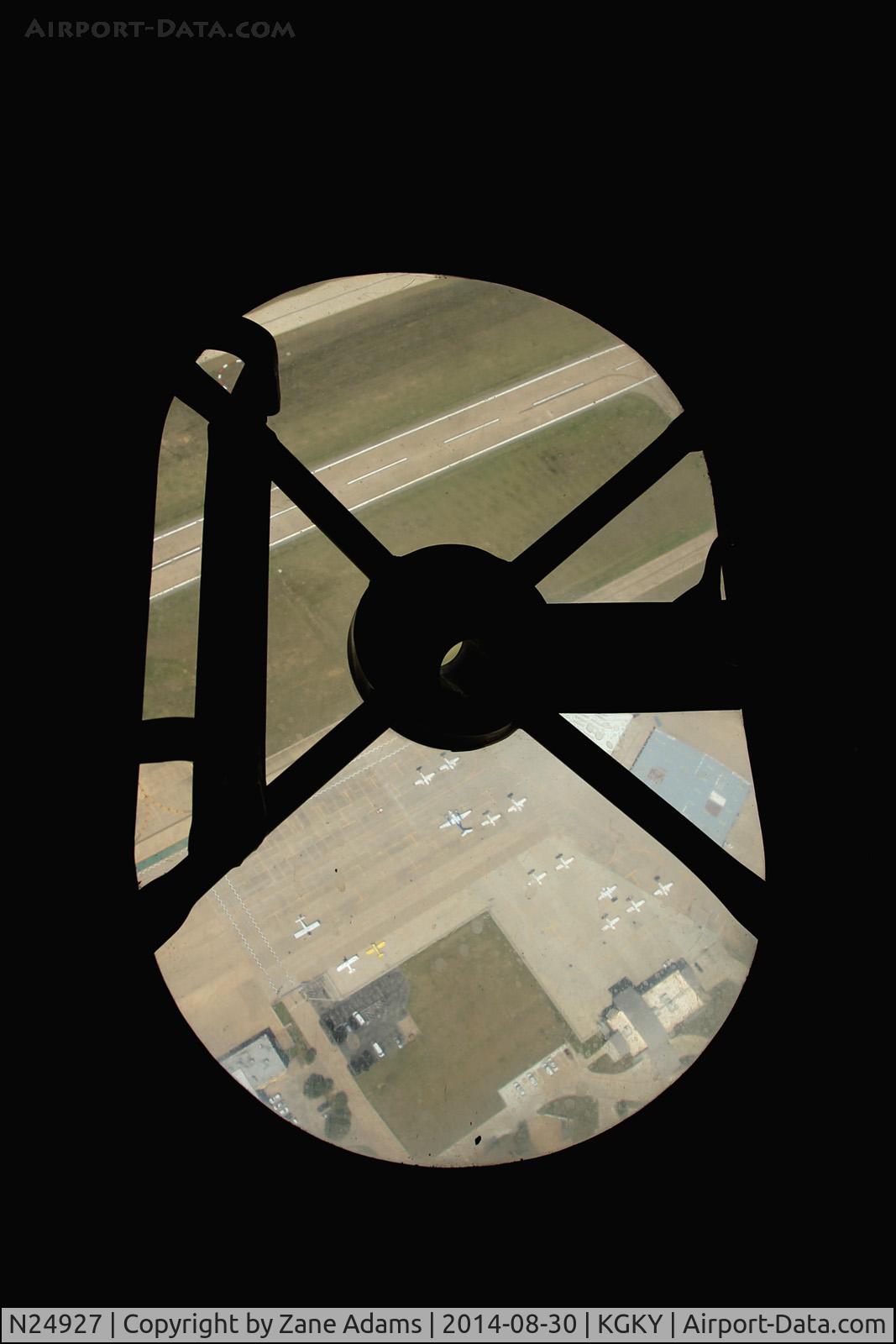 N24927, 1940 Consolidated Vultee RLB30 (B-24) C/N 18, View out the dorsal gun port