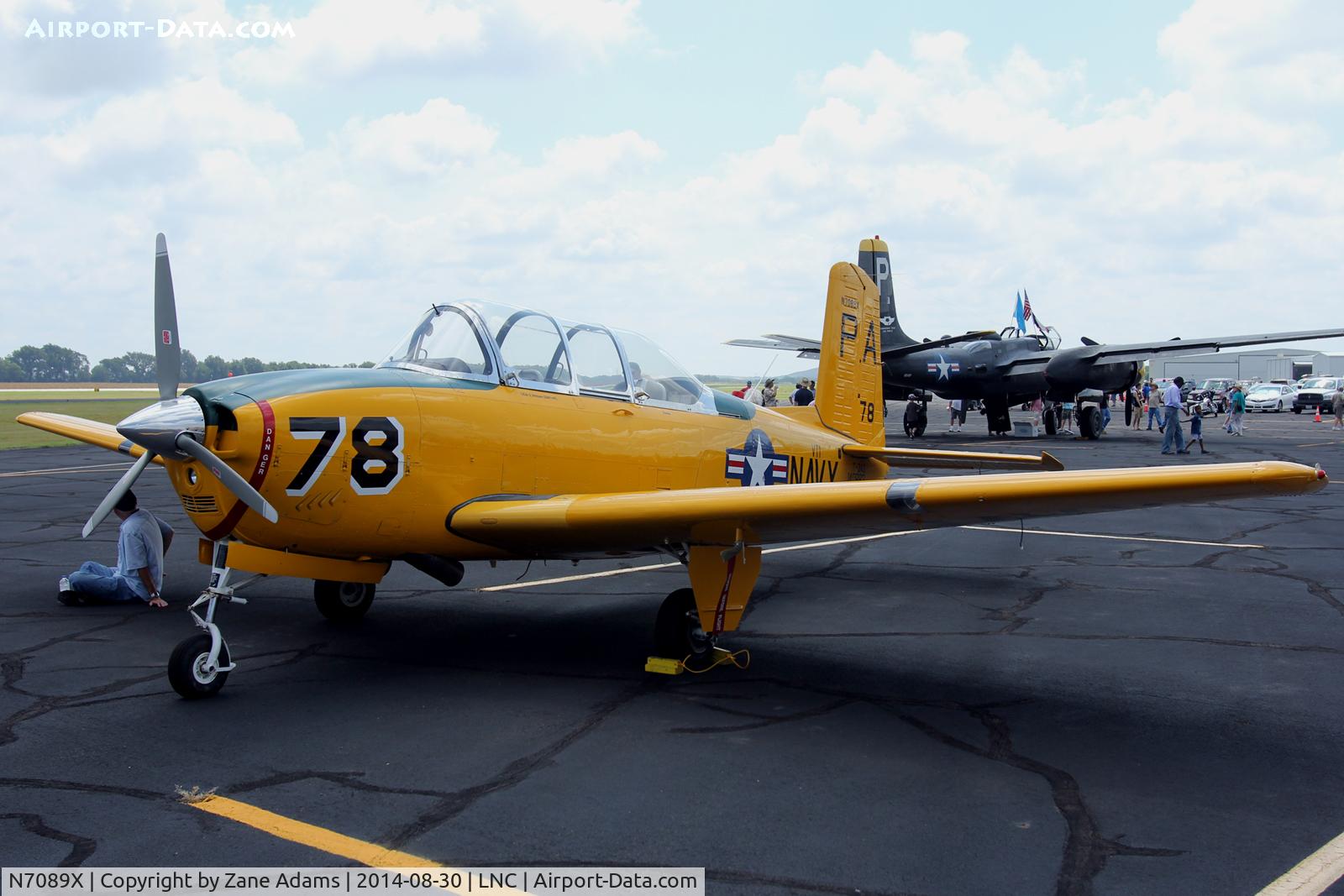 N7089X, Beech T-34B Mentor C/N 140883, At the 2014 Warbirds on Parade