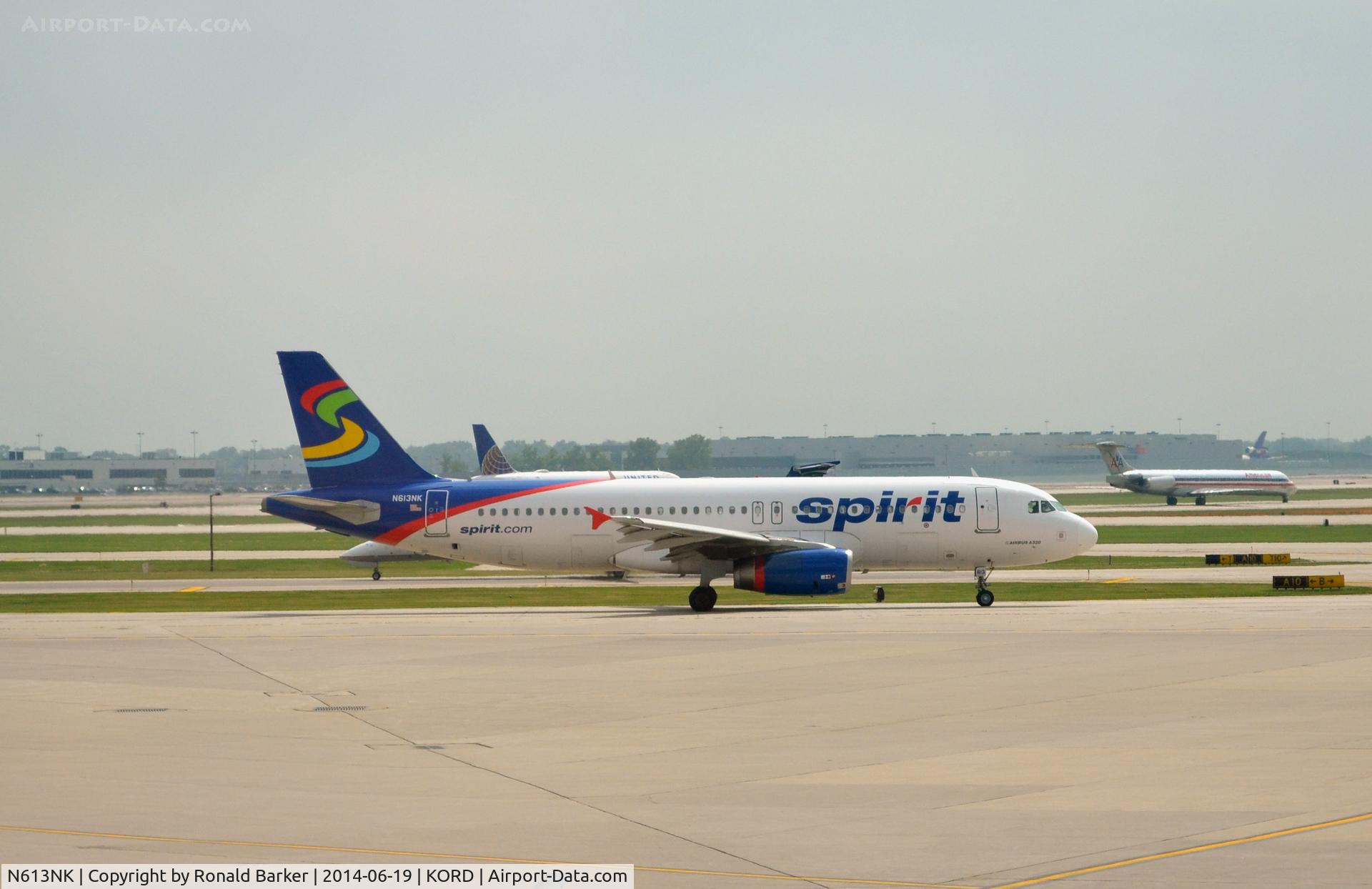 N613NK, 2012 Airbus A320-232 C/N 5042, Taxi O'Hare