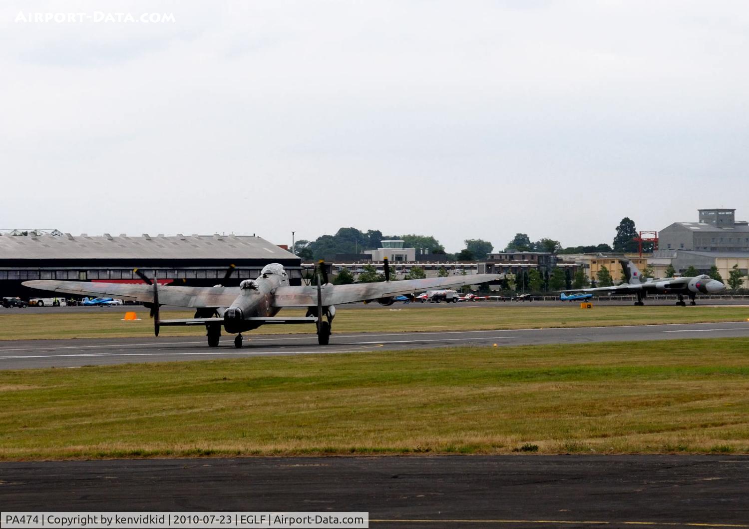 PA474, 1945 Avro 683 Lancaster B1 C/N VACH0052/D2973, Avro meets Avro.