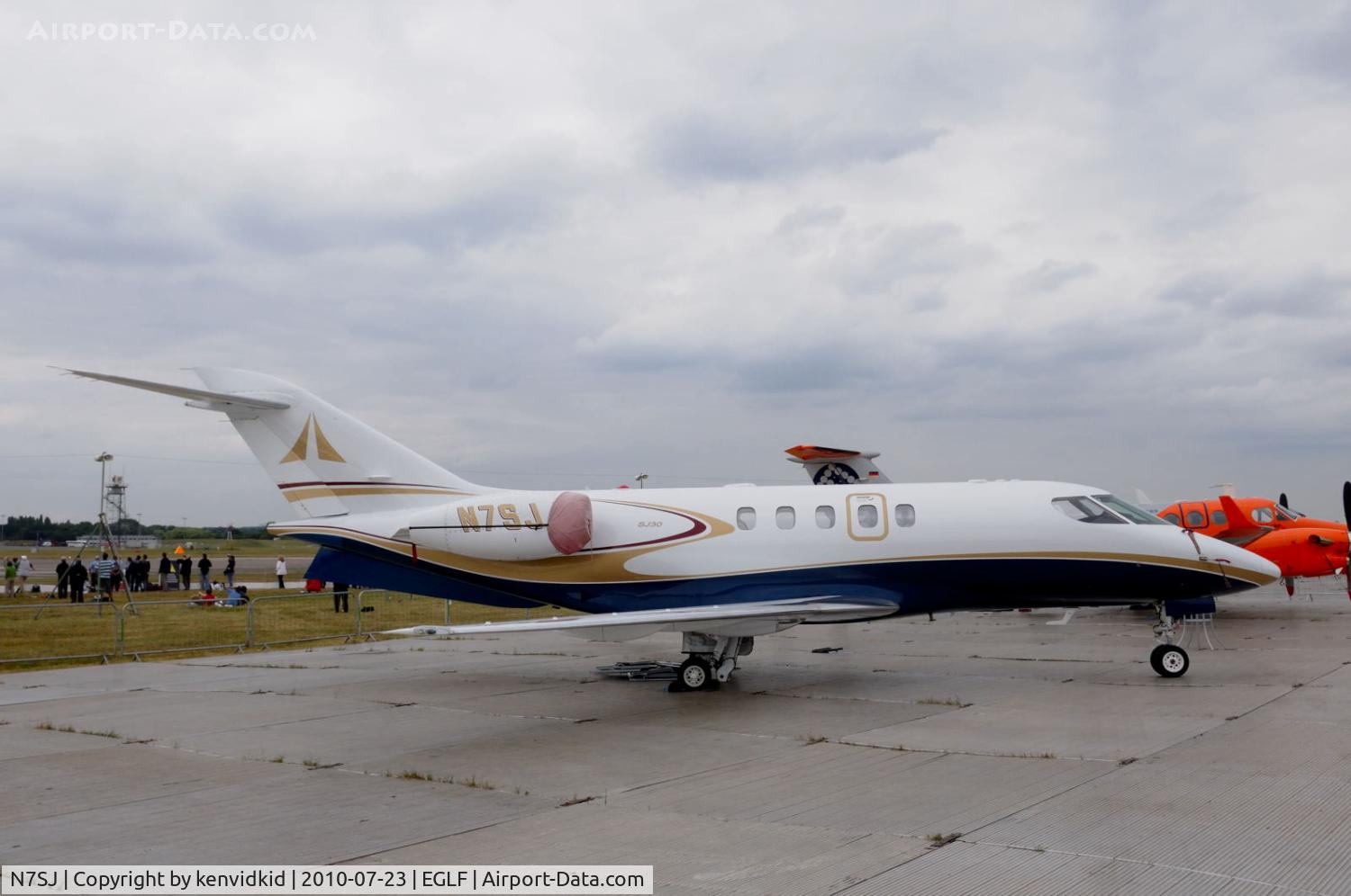 N7SJ, 2007 Sino Swearingen SJ30-2 C/N 007, On static display at FIA 2010.
