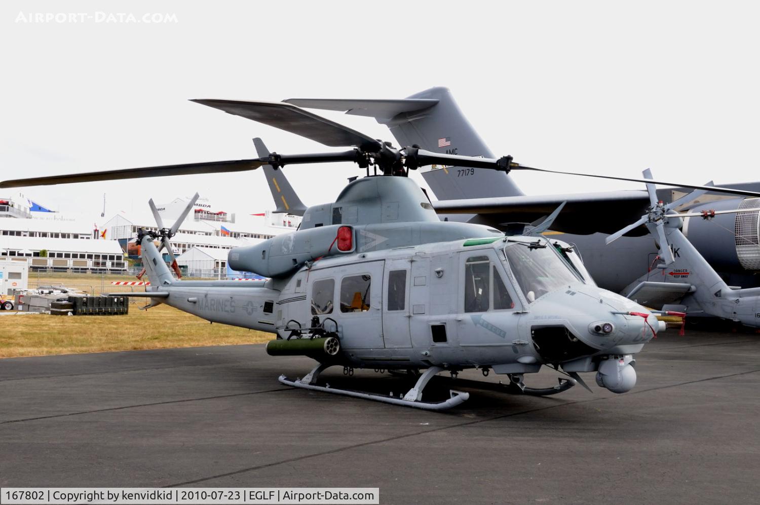 167802, Bell UH-1Y Venom C/N 55110, On static display at FIA 2010.