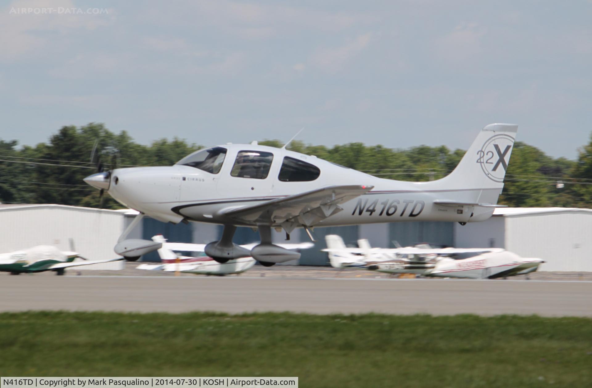N416TD, Cirrus SR22X C/N 3398, Cirrus SR22