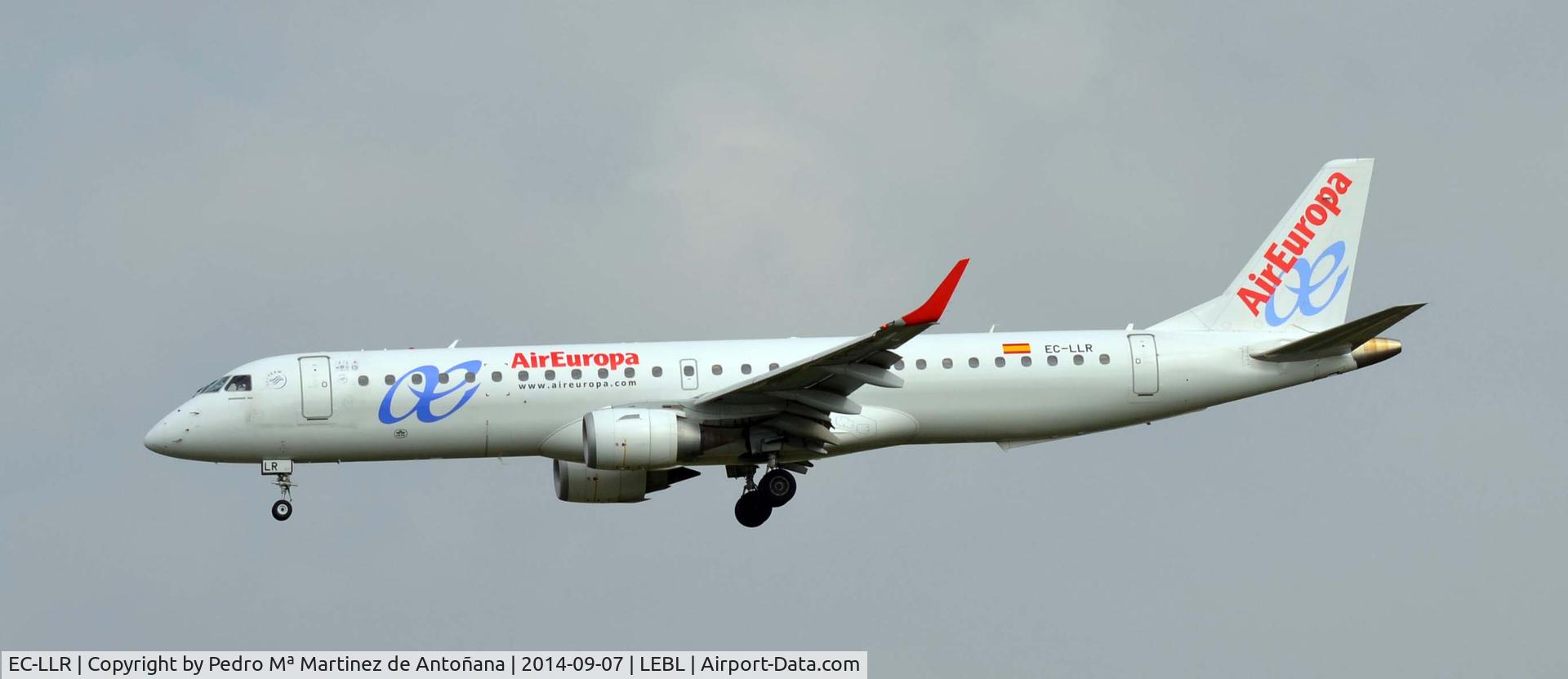 EC-LLR, 2011 Embraer 195LR (ERJ-190-200LR) C/N 19000452, El Prat - Barcelona