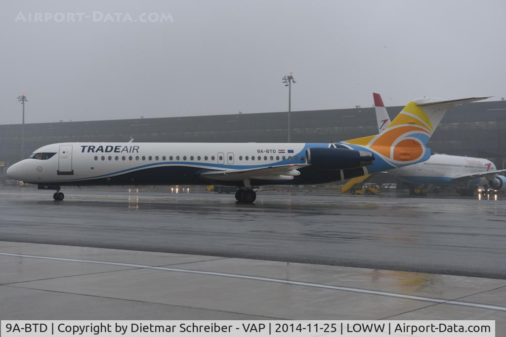 9A-BTD, 1992 Fokker 100 (F-28-0100) C/N 11407, Trade Air Fokker 100