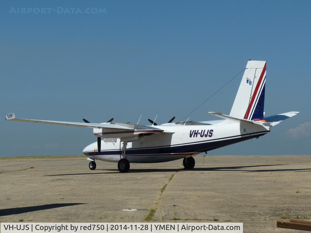VH-UJS, 1968 Aero Commander 500-S C/N 1797, VH-UJS at Essendon 20141128