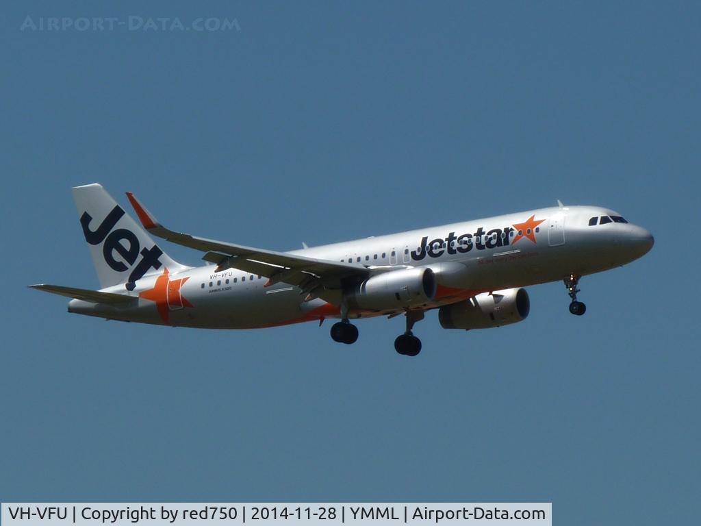 VH-VFU, 2013 Airbus A320-232 C/N 5814, VH-VFU approaching YMML 20141128