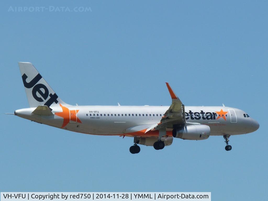 VH-VFU, 2013 Airbus A320-232 C/N 5814, VH-VFU approaching YMML 20141128