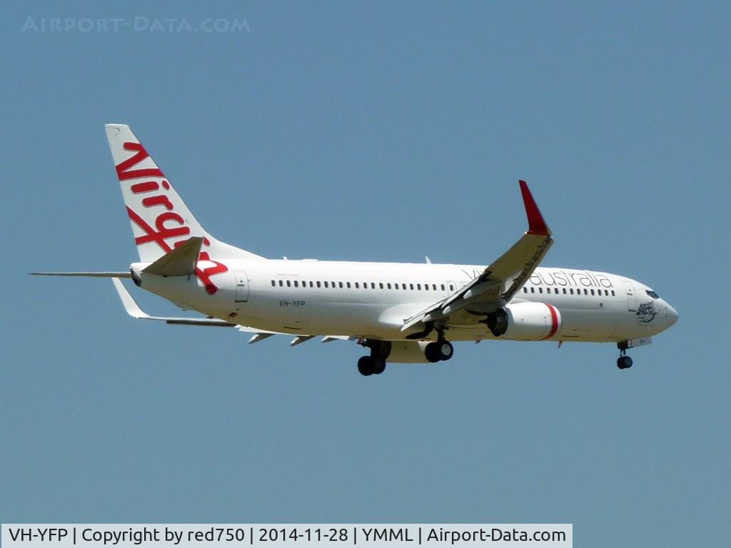 VH-YFP, 2013 Boeing 737-8FE C/N 41011, VH-YFP approaching YMML 20141128