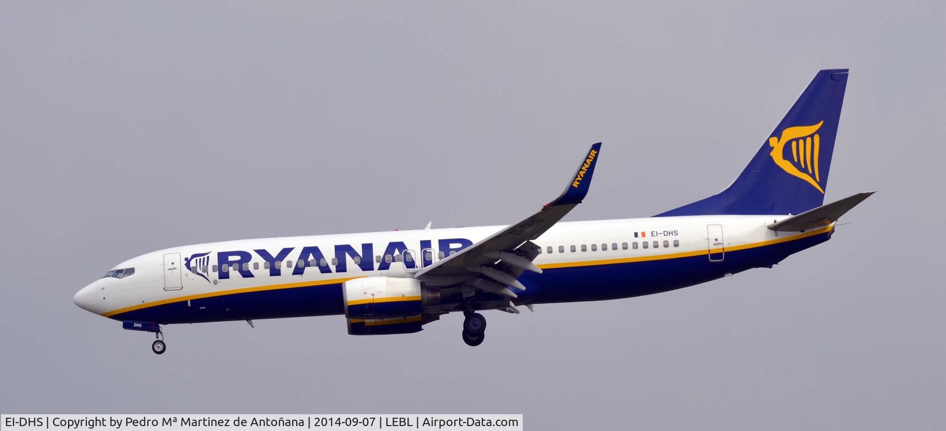 EI-DHS, 2005 Boeing 737-8AS(WL) C/N 33580, El Prat - Barcelona