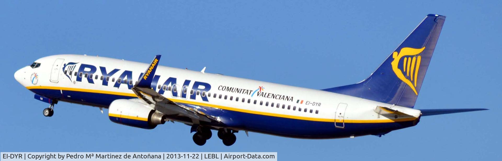 EI-DYR, 2008 Boeing 737-8AS C/N 37513, El Prat - Barcelona