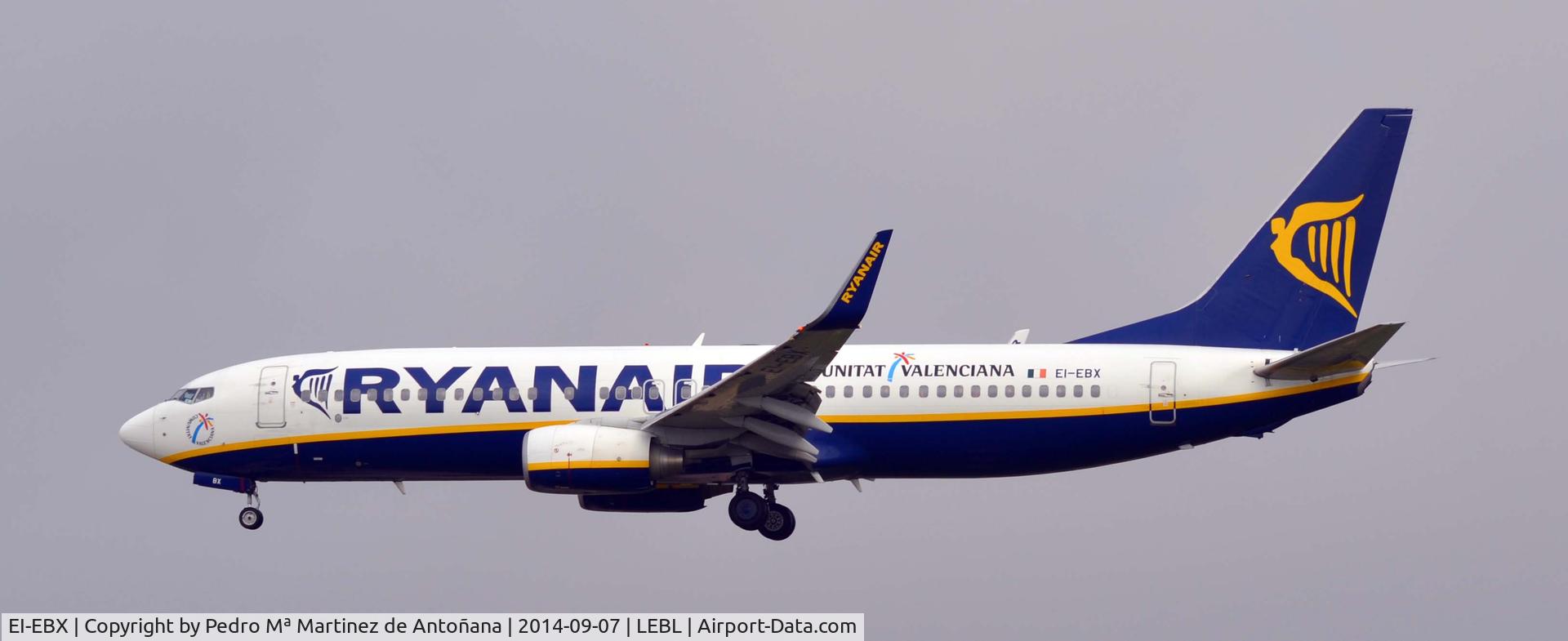 EI-EBX, 2009 Boeing 737-8AS C/N 35007, El prat - Barcelona
