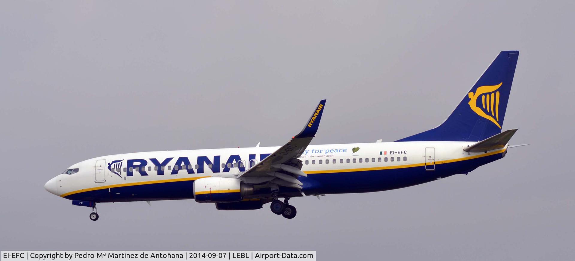 EI-EFC, 2009 Boeing 737-8AS C/N 35015, El Prat - Barcelona