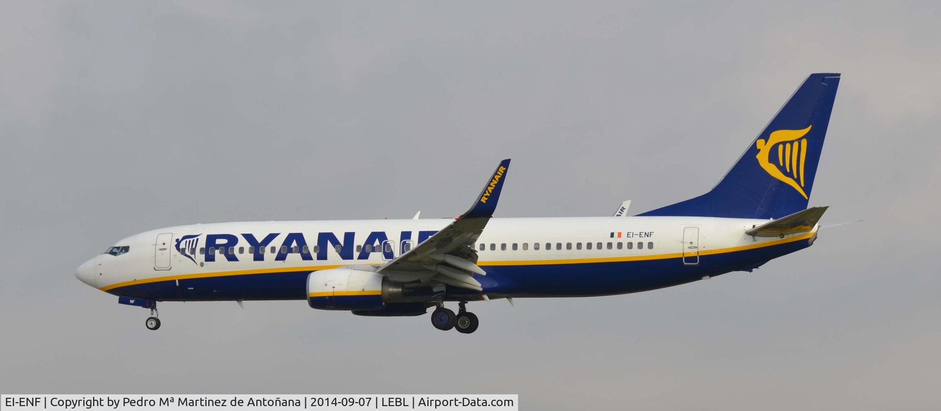 EI-ENF, 2010 Boeing 737-8AS C/N 35034, El Prat - Barcelona