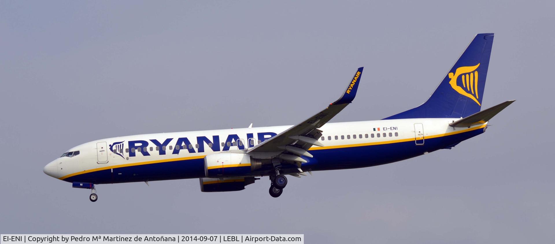 EI-ENI, 2010 Boeing 737-8AS C/N 40300, El Prat - Barcelona