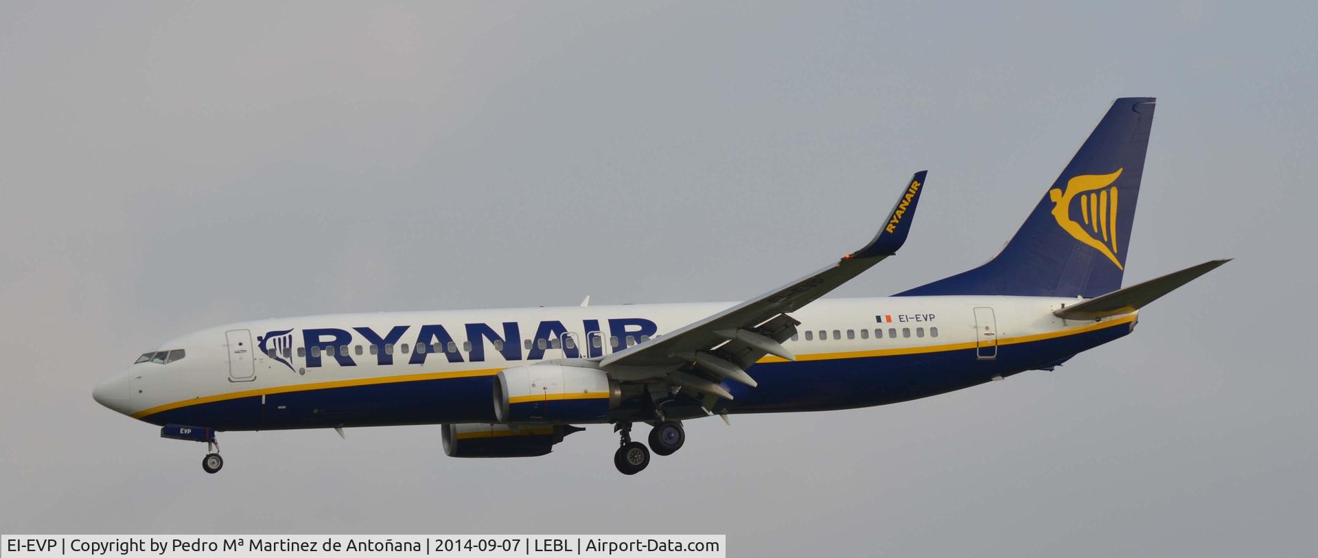 EI-EVP, 2012 Boeing 737-8AS C/N 40293, El Prat - Barcelona